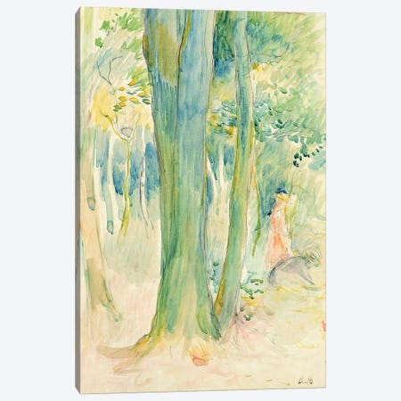 Under The Trees In A Wood, 1893 Canvas Print #BMN7396} by Berthe Morisot Canvas Art Print