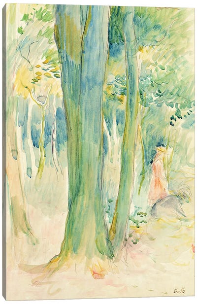 Under The Trees In A Wood, 1893 Canvas Art Print