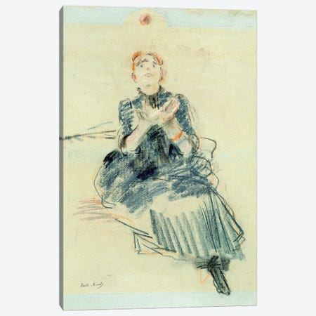 Young Girl Playing With A Ball, 1886 Canvas Print #BMN7409} by Berthe Morisot Canvas Wall Art