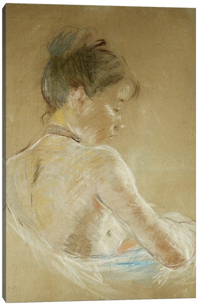 Young Girl With Naked Shoulders (Jeune Fille Aux Epaules Nues), 1885 Canvas Art Print