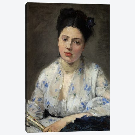 Young Woman (Jeune Femme), 1871 Canvas Print #BMN7420} by Berthe Morisot Canvas Artwork