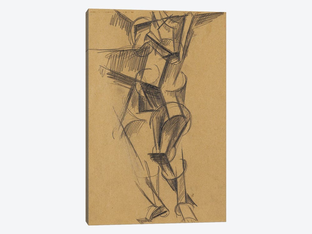 Cubist Man (Standing Figure), 1915 by Lyubov Popova 1-piece Canvas Print