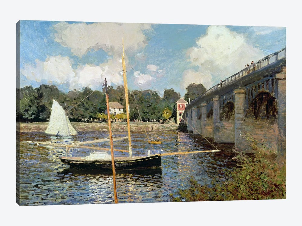 The Seine at Argenteuil  by Claude Monet 1-piece Canvas Wall Art
