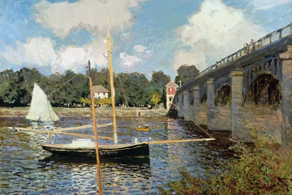 Sailboats: The Seine at Argenteuil  by Claude Monet