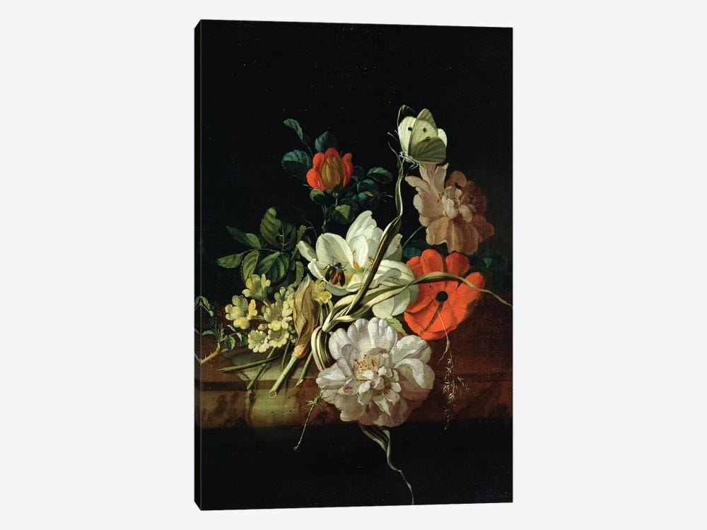 Still Life With Flowers by Rachel Ruysch 1-piece Canvas Art Print