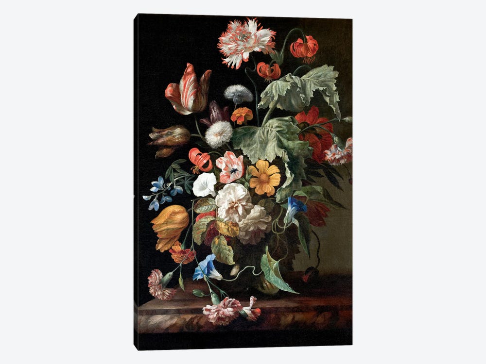 Still-Life With Flowers, c.1700 by Rachel Ruysch 1-piece Canvas Art Print