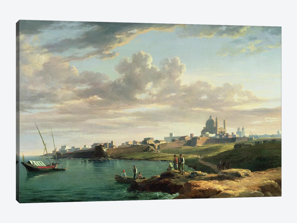 A View of Montevideo by William Marlow 1-piece Canvas Print