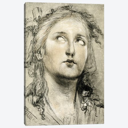 Head Study Of A Girl Canvas Print #BMN7465} by Elisabeth Louise Vigee Le Brun Canvas Print