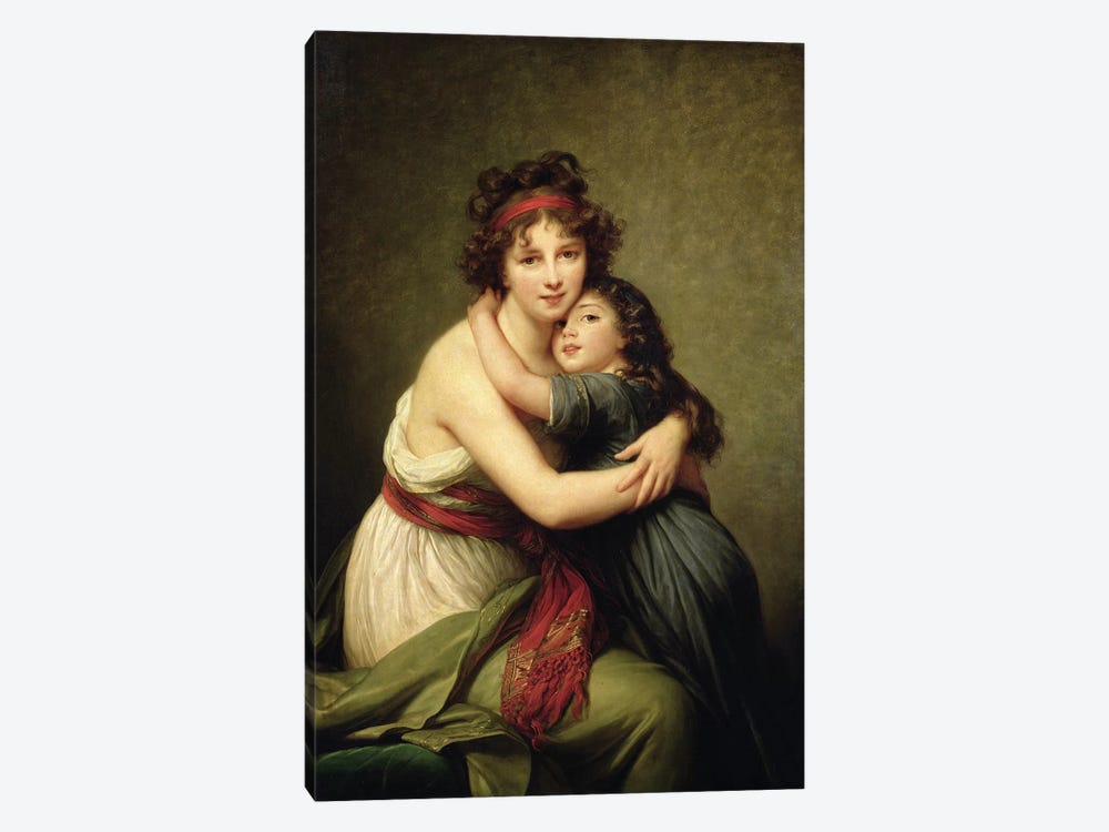 Madame Vigee-Lebrun And Her Daughter, Jeanne-Lucie-Louise, 1789 by Elisabeth Louise Vigee Le Brun 1-piece Art Print