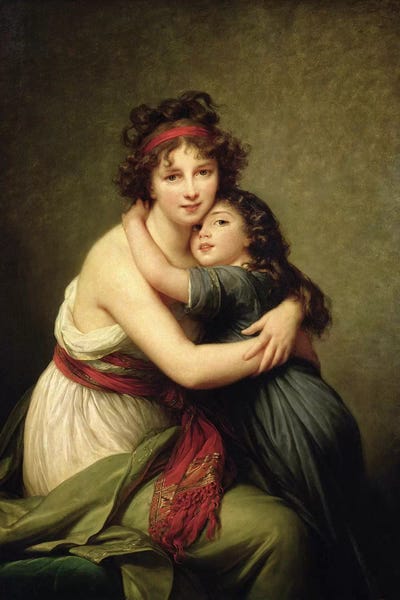 Neoclassicism: Madame Vigee-Lebrun And Her Daughter, Jeanne-Lucie-Louise, 1789 by Elisabeth Louise Vigee Le Brun