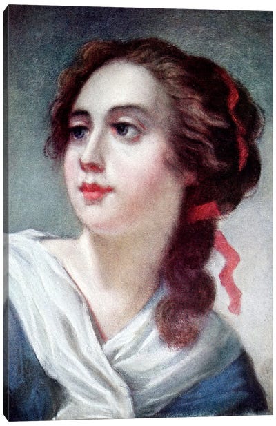 Marquise de Crussolls Canvas Art Print - Elisabeth Louise Vigee Le Brun