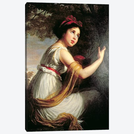 Portrait Of Julie Le Brun, c.1797 Canvas Print #BMN7469} by Elisabeth Louise Vigee Le Brun Canvas Art