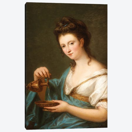A Personification Of Hebe Canvas Print #BMN7473} by Angelica Kauffmann Art Print