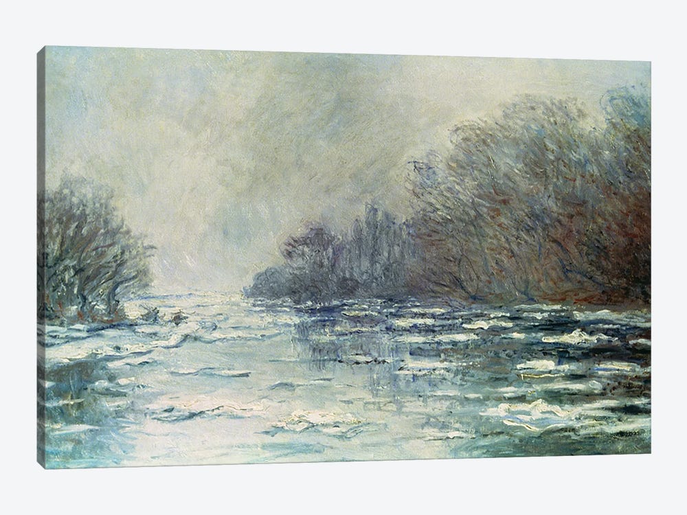 The Break up at Vetheuil, c.1883  by Claude Monet 1-piece Canvas Print