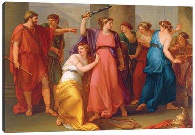 Achilles Discovered Canvas Art Print