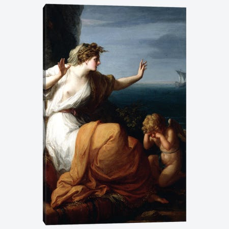 Ariadne Abandoned By Theseus Canvas Print #BMN7483} by Angelica Kauffmann Canvas Art