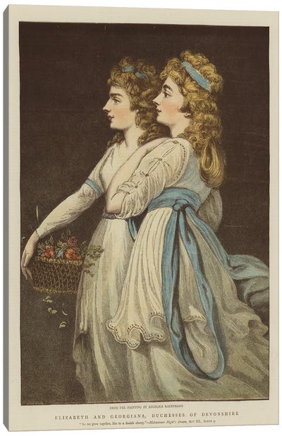 Elizabeth And Georgiana, Duchesses Of Devonshire Canvas Art Print