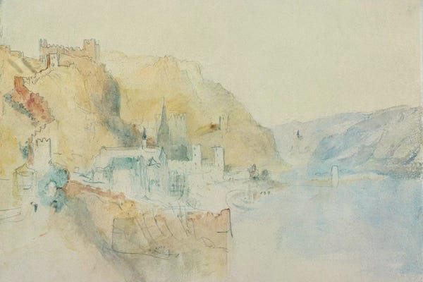 J.M.W. Turner: On The Rhine  by J.M.W. Turner