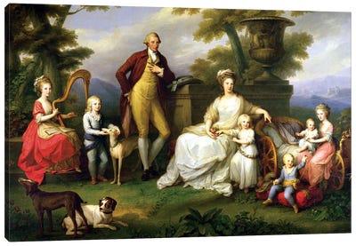 Ferdinand IV (King Of Naples) And His Family Canvas Art Print