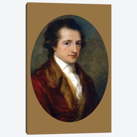 Johann Wolfgang von Goethe, 1787-88 Canvas Print #BMN7496} by Angelica Kauffmann Canvas Artwork