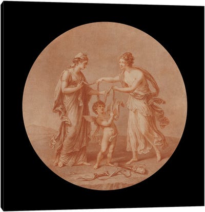 Juno, Venus And Cupid, 1777 Canvas Art Print