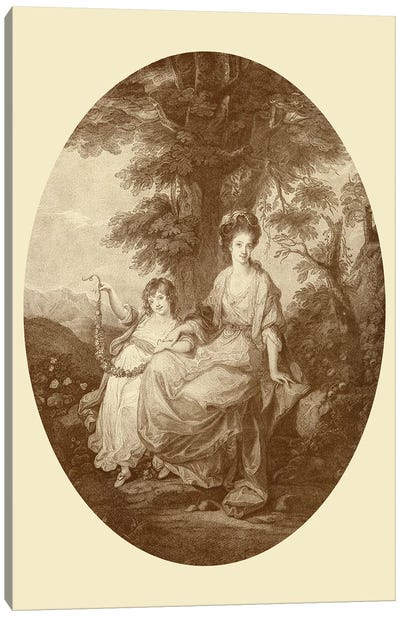 Lady Rushout And Daughter Canvas Art Print