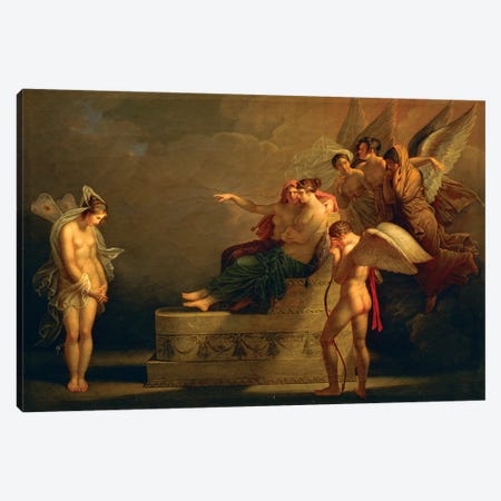 Legend Of Cupid And Psyche Canvas Print #BMN7500} by Angelica Kauffmann Art Print