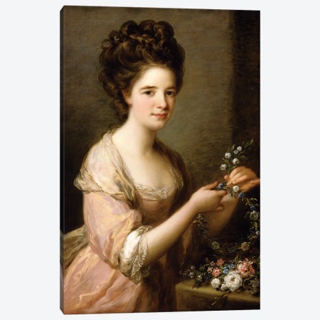 Portrait Of Eleanor, Countess Of Lauderdale, c.1780-81 Canvas Print #BMN7515} by Angelica Kauffmann Art Print