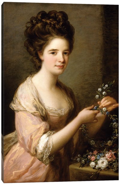 Portrait Of Eleanor, Countess Of Lauderdale, c.1780-81 Canvas Art Print