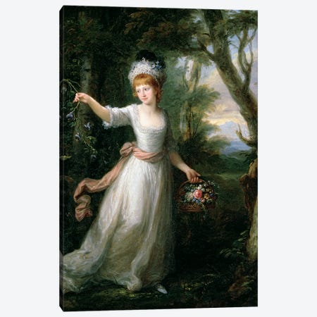 Portrait Of Henrietta Laura Pulteney Canvas Print #BMN7517} by Angelica Kauffmann Canvas Art Print