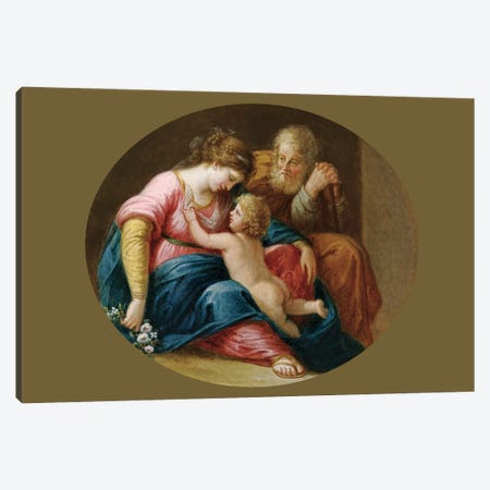 The Holy Family Canvas Print #BMN7535} by Angelica Kauffmann Canvas Art Print