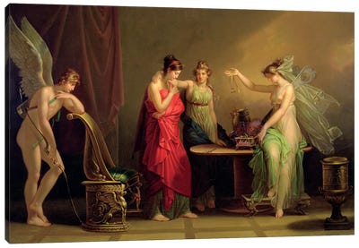 The Legend Of Cupid And Psyche Canvas Art Print