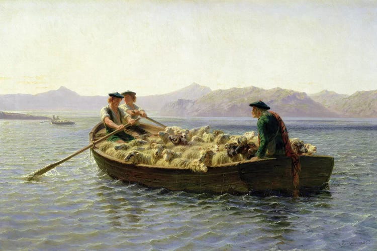 Rowing-Boat, 1863 by Rosa Bonheur canvas print