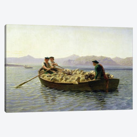 Rowing-Boat, 1863 Canvas Print #BMN7548} by Rosa Bonheur Art Print