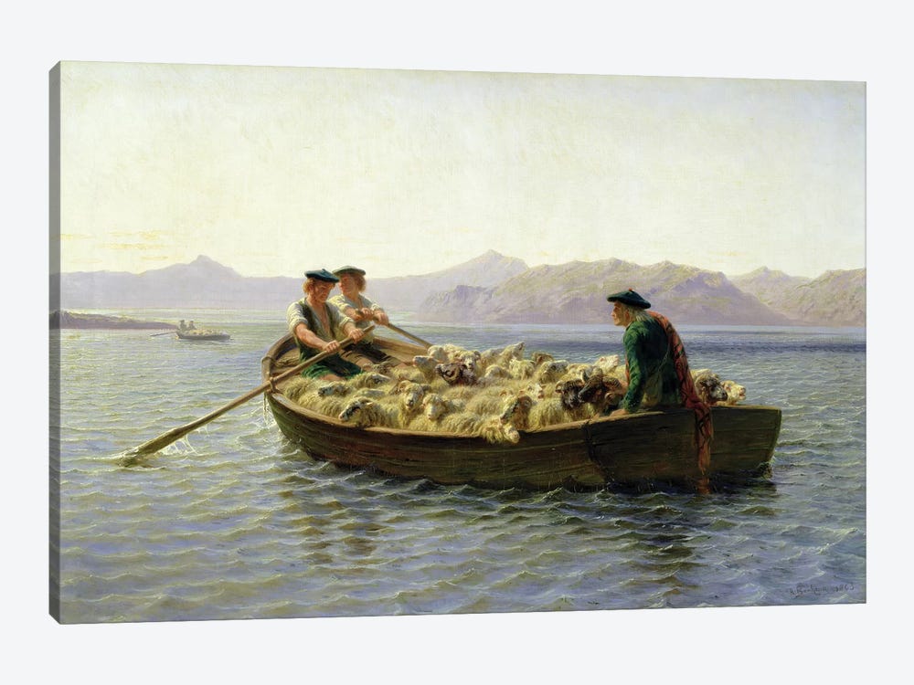Rowing-Boat, 1863 by Rosa Bonheur 1-piece Canvas Art Print
