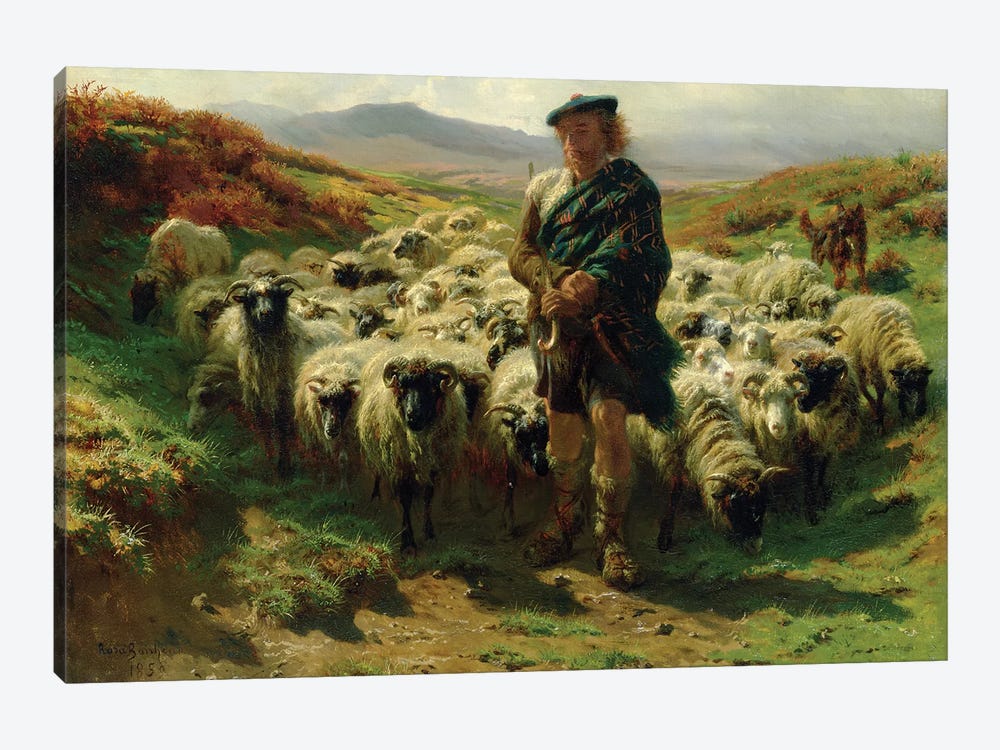The Highland Shepherd (Oil On Canvas), 1859 by Rosa Bonheur 1-piece Canvas Art Print