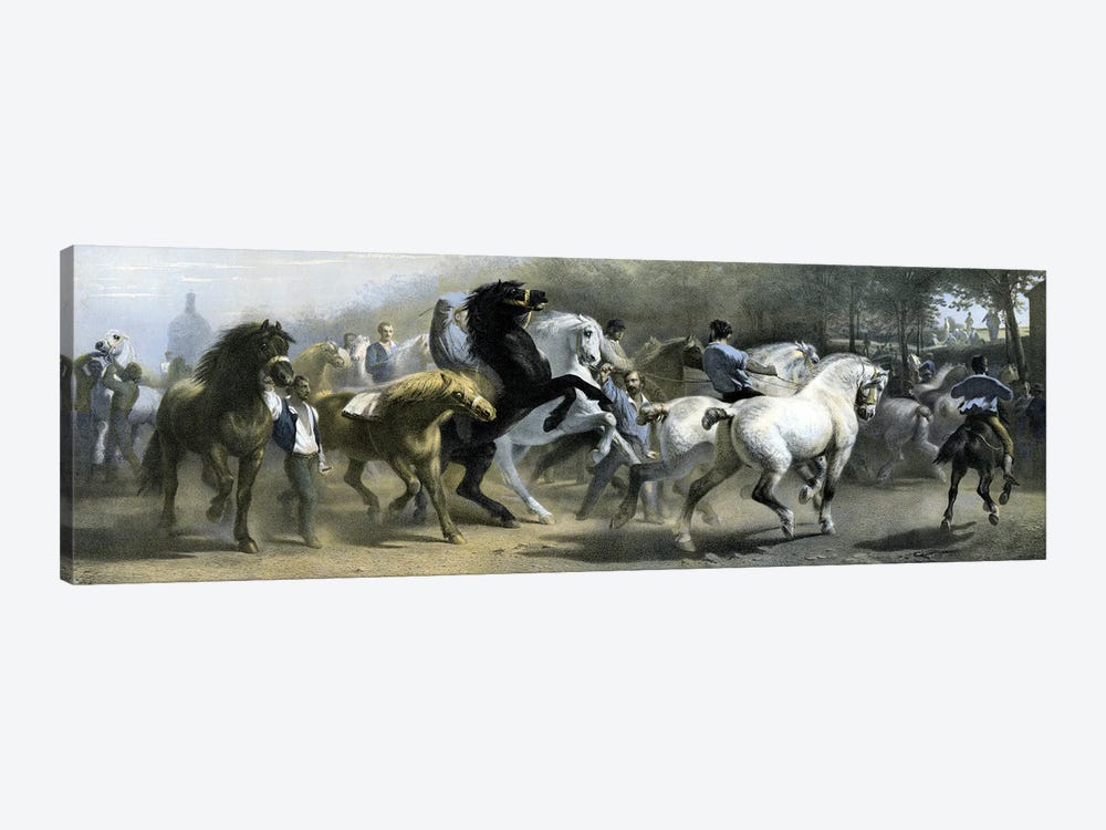 The Horse Fair (Colour Lithograph) by Rosa Bonheur 1-piece Canvas Print