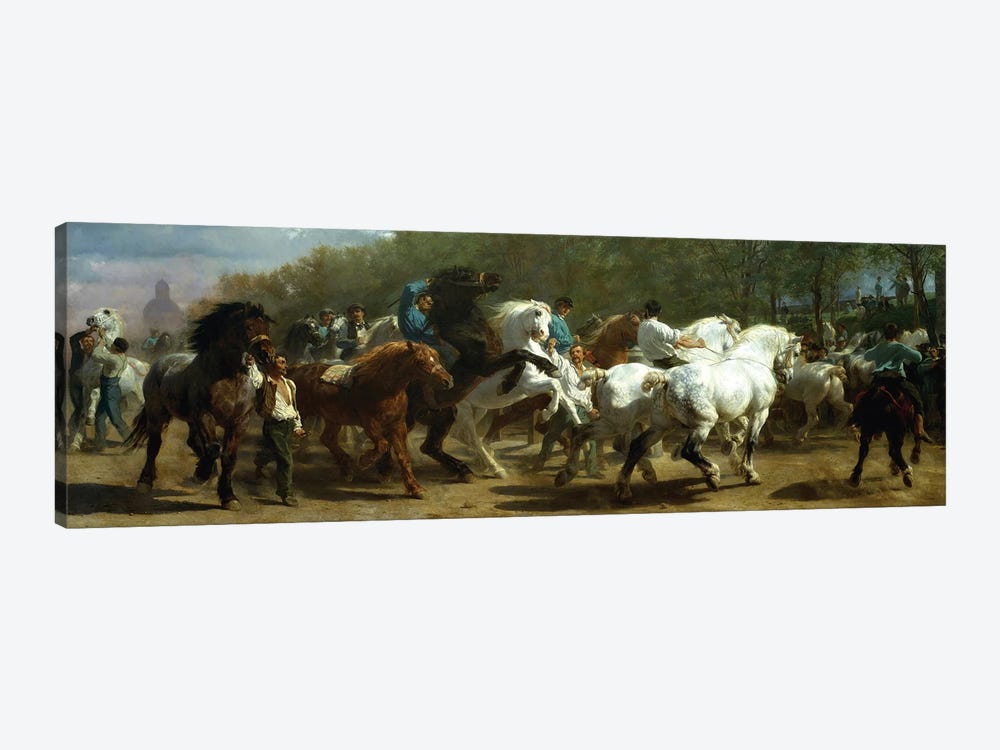 The Horse Fair, 1852-55 (Oil On Canvas) by Rosa Bonheur 1-piece Canvas Art Print