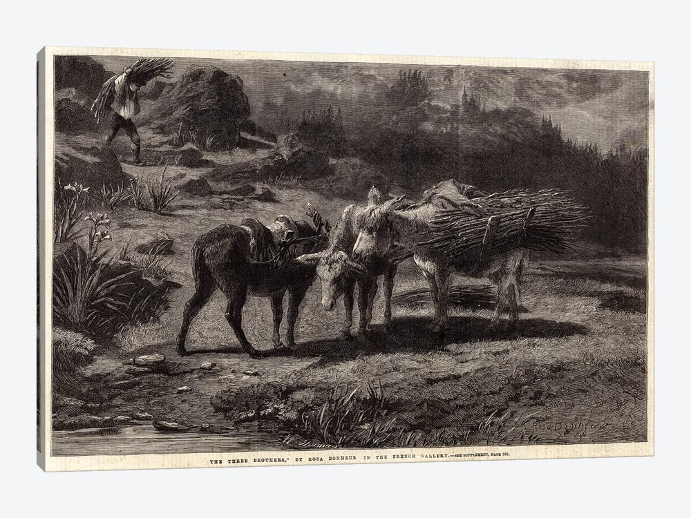The Three Brothers (Illustration For The Illustrated London News), 13 April 1861 1-piece Canvas Artwork