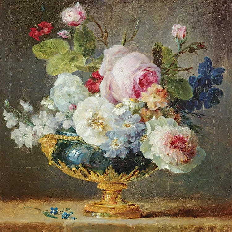 Flowers In A Blue Vase, 1782