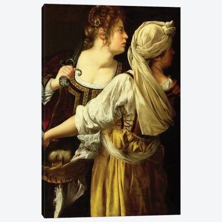 Judith And Her Servant Canvas Print #BMN7577} by Artemisia Gentileschi Canvas Art Print