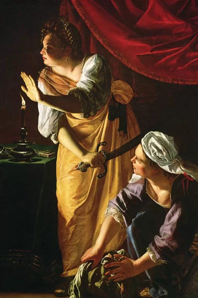 Baroque: Judith And Maidservant With The Head Of Holofernes, c.1625 by Artemisia Gentileschi