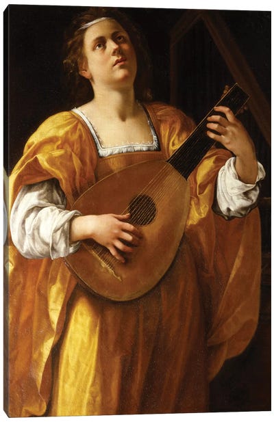 Saint Cecilia, 1620 Canvas Art Print - Saint Art