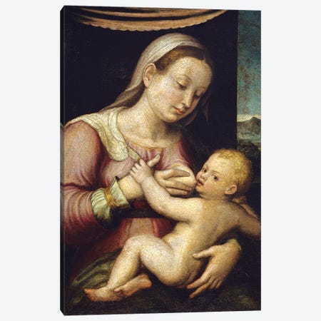 Madonna And Child Canvas Print #BMN7591} by Barbara Longhi Canvas Artwork