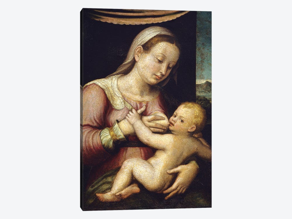 Madonna And Child by Barbara Longhi 1-piece Canvas Art Print