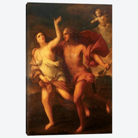 Daphne And Apollo Canvas Print #BMN7593} by Elisabetta Sirani Canvas Wall Art