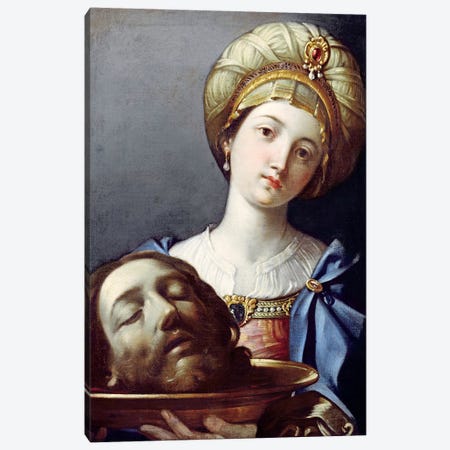 Herodias, With Head Of John The Baptist Canvas Print #BMN7594} by Elisabetta Sirani Canvas Art Print