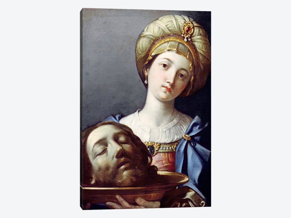 Herodias, With Head Of John The Baptist by Elisabetta Sirani 1-piece Canvas Wall Art