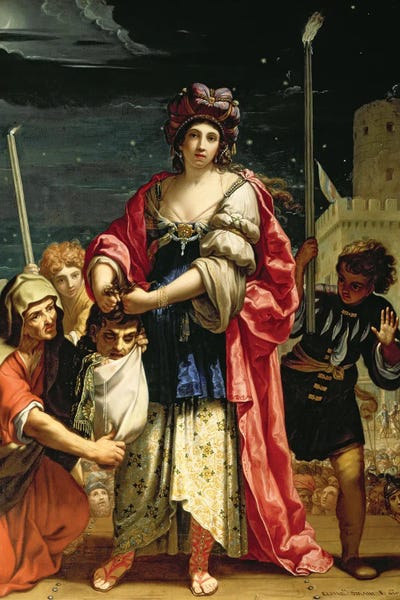Judith With The Head Of Holofernes Ca Canvas Art Elisabetta Sirani