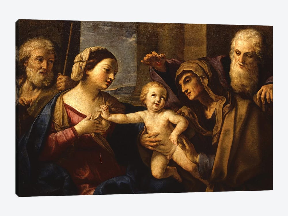 The Holy Family by Elisabetta Sirani 1-piece Canvas Art Print